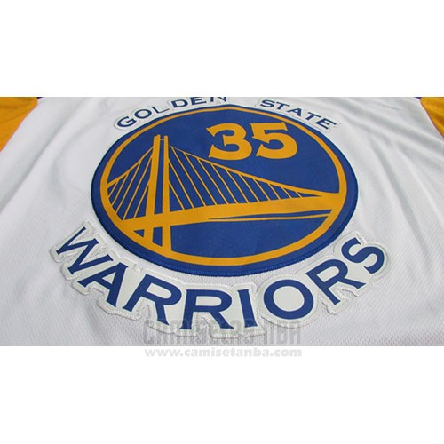 Camiseta Nino Golden State Warriors Kevin Durant #35 2017-18 Blanco
